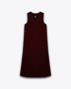Bisiklet Yaka Jile - Simli Bordo