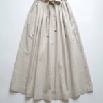 Pamuklu Yüksek Bel Büzgülü Helen Etek