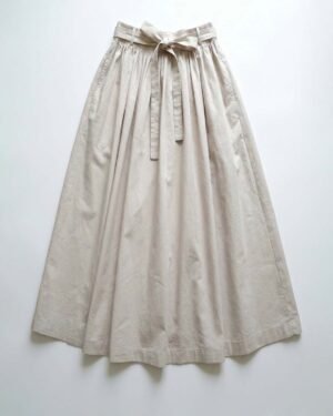 Pamuklu Yüksek Bel Büzgülü Helen Etek