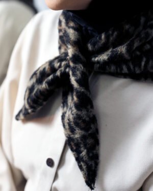 Leopar Desenli Bandana