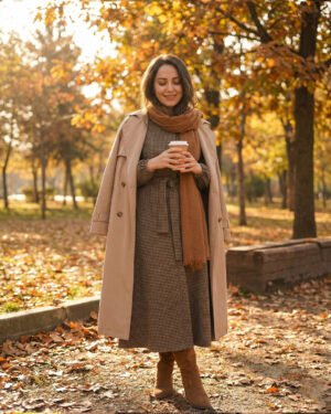 Desenli Gömlek Elbise