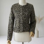 Leopar Desenli Mini Ceket